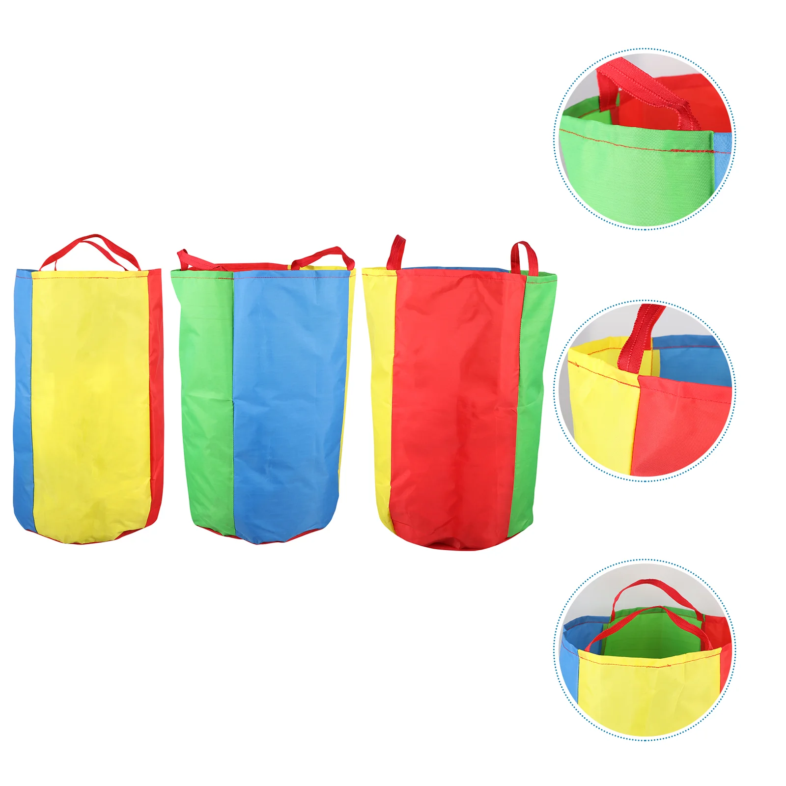 3 Pcs Kangaroo Jumping Bag Colorful Sack Race Tool Game Funny Bags Bean Outdoor Hop Pouch Fabric Child