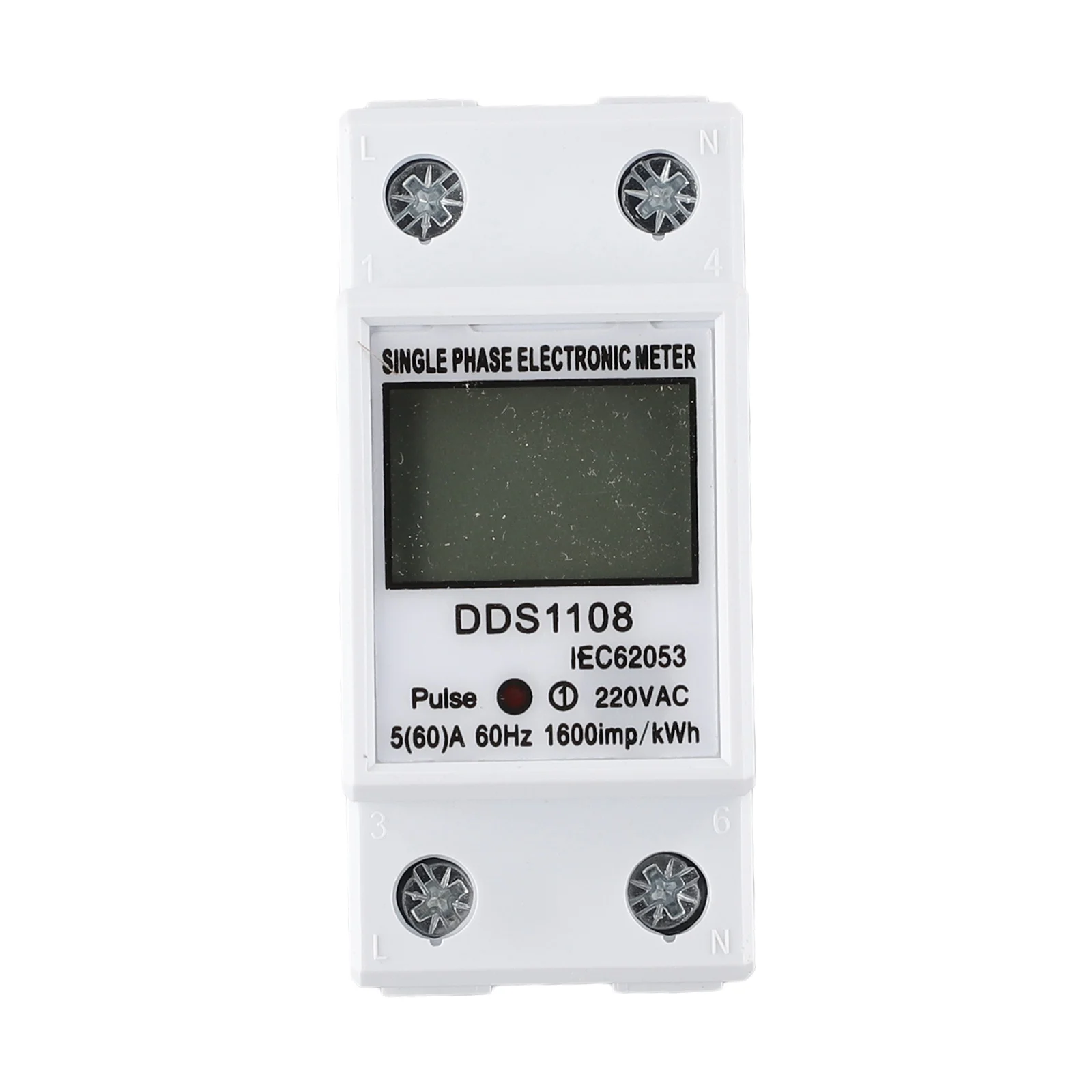 

New Practical Energy Meter Embedded End Cover Backlight Energy Meter LCD Digital Display No Reset Button Plastic