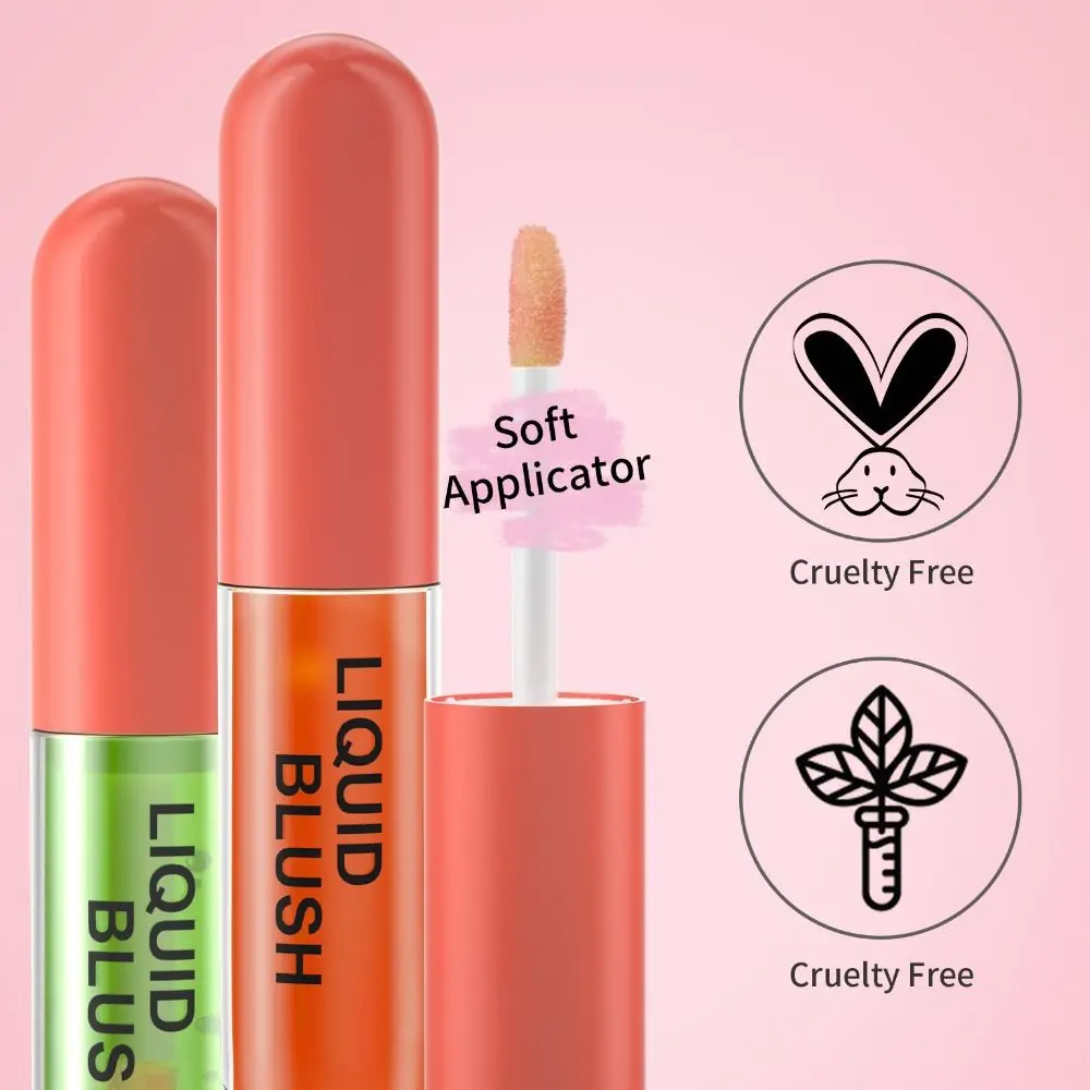 Lip and Cheek Natural Color Change Blush Oil Smooth Pink Liquid Cheek Blush Nawilżający trwały róż do policzków dla kobiet