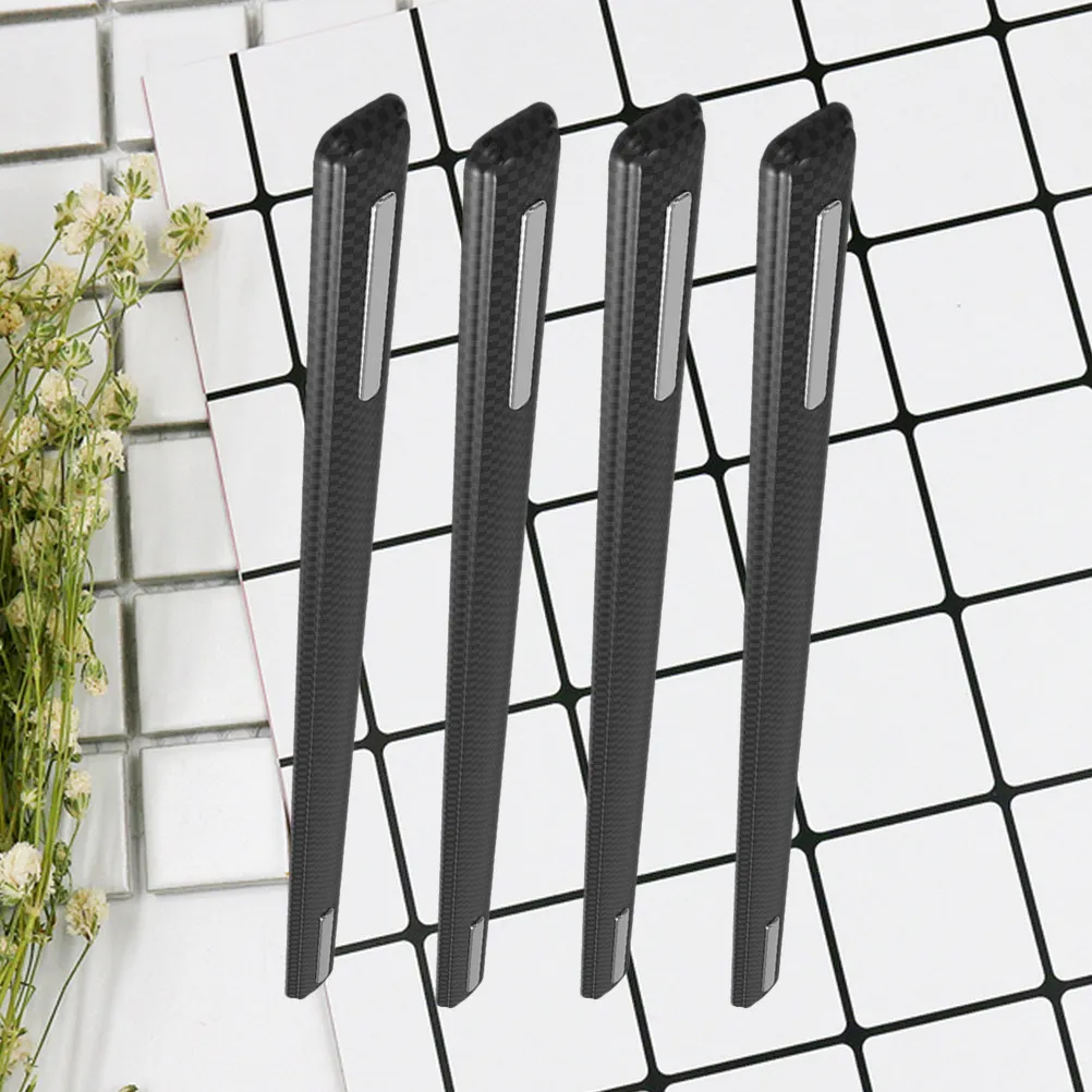 

4Pcs Car Door Protection Strip Wear-Resistant Elastic Anti-Scratch Guard Car Door Edge Bumper Universal Fit Black