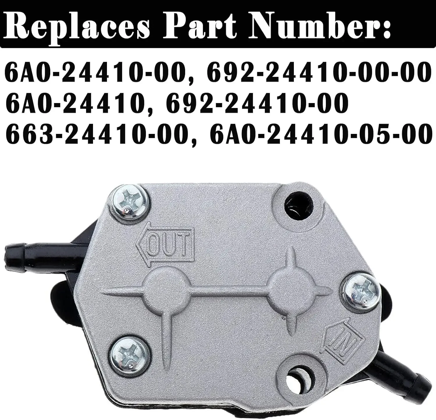 6A0-24410-00 692-24410-00 Fuel Pump for 25HP-85HP for Yamaha Tohatsu Suzuki Outboard