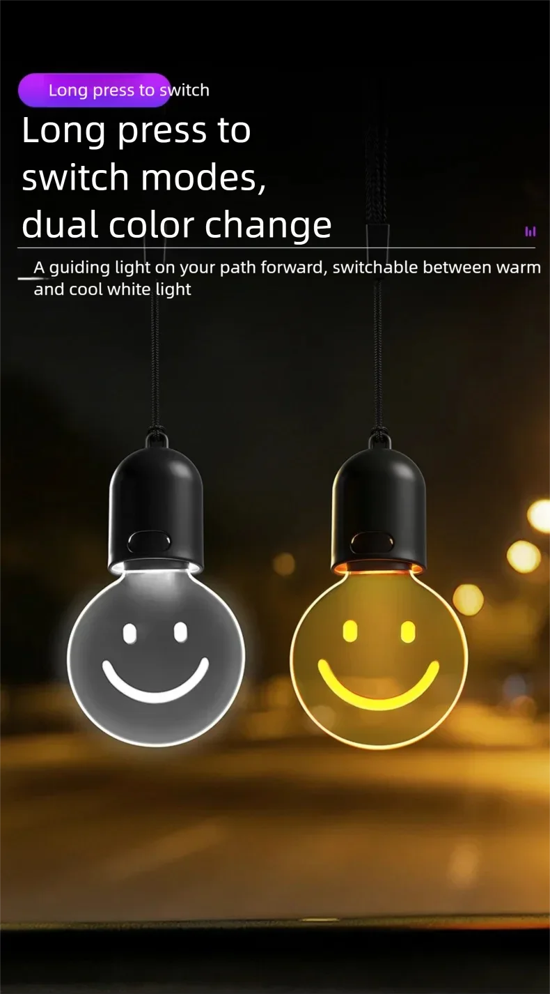Ornamento Retro LED para Carro com Lâmpada Pequena e 4 Modos de Luz, Iluminação Ambiente Interior para Uso Diário e Viagens Longas, Decoração Automotiva