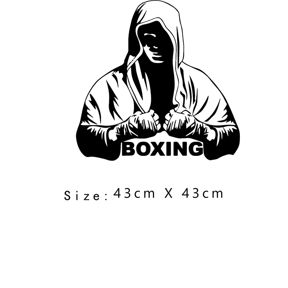 Fashion Custom boxing Wallpaper Vinyl Wall Sticker For Fitness Room Art Decals Gym Stickers Vinyl Mural