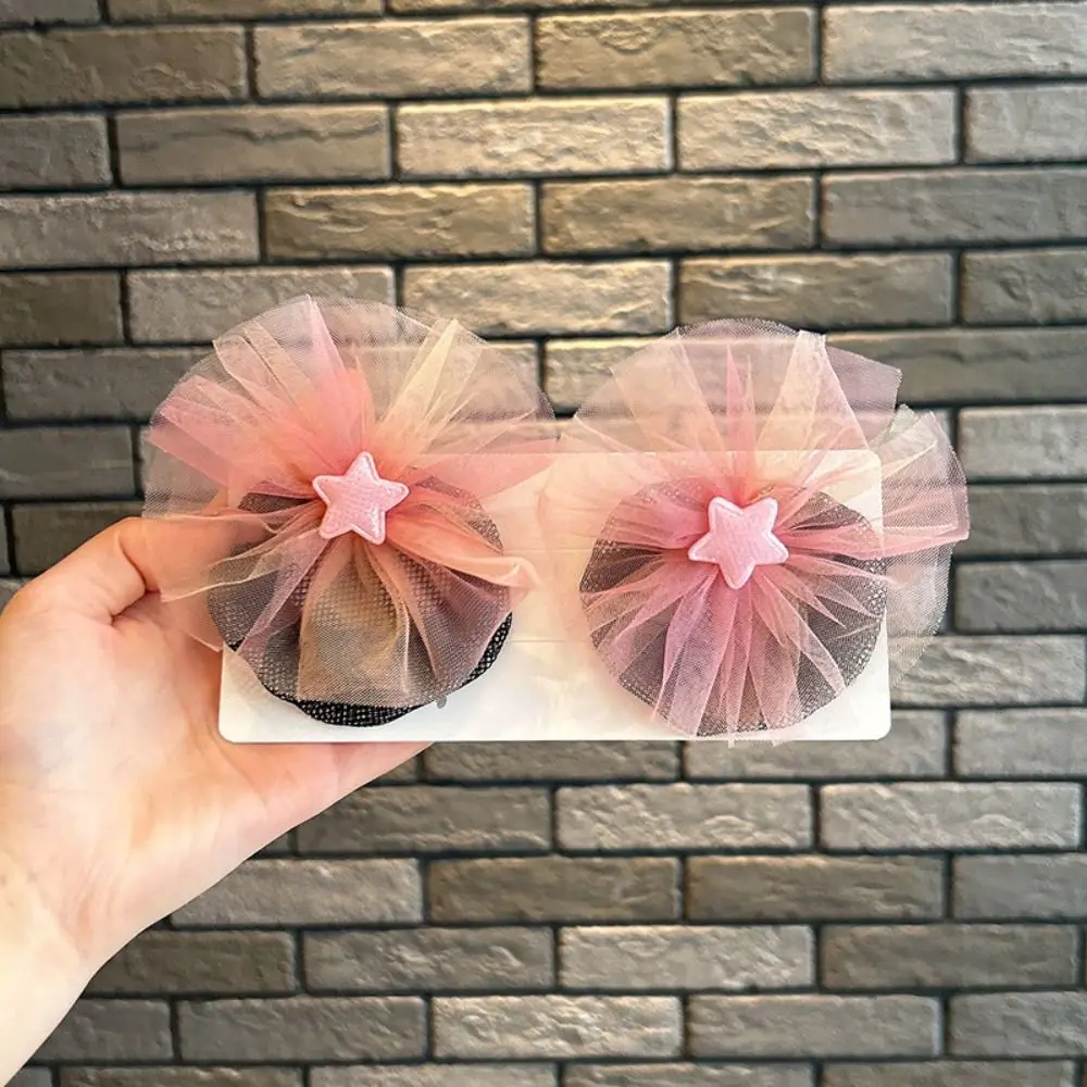 

Hair Accessories Mesh Snood Spring Clip Star Hair Nets Star Hair Nets Colorful Invisible Princess Hair Clip Dance