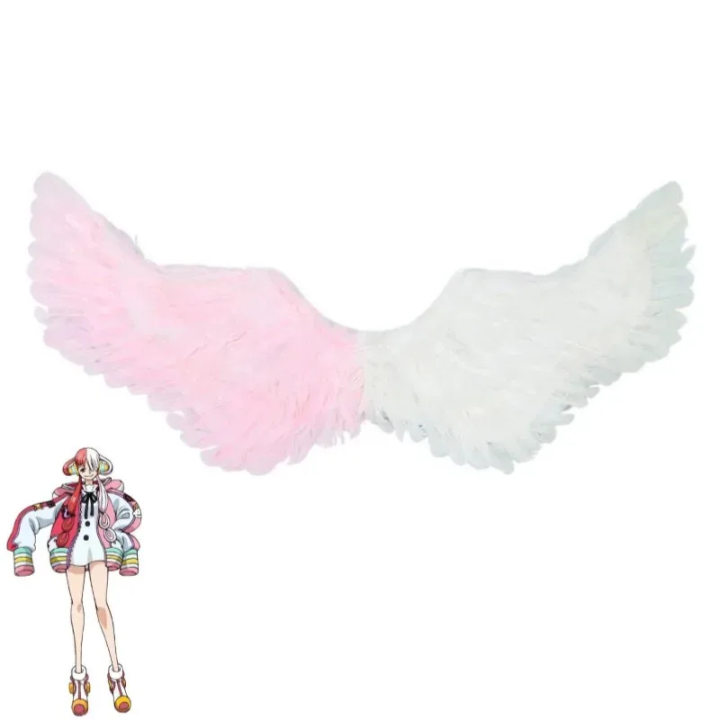 Ss13anime uta teatro versão filme filme vermelho filha de hastes cosplay traje peruca asas sapatos fone de ouvido adulto criança dia das bruxas