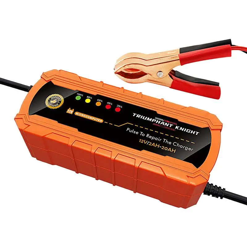 Battery Charger Automotive Fast Charging Pulse Charger Intelligent Display Lead Acid Battery Charger 12V Automatic Battery