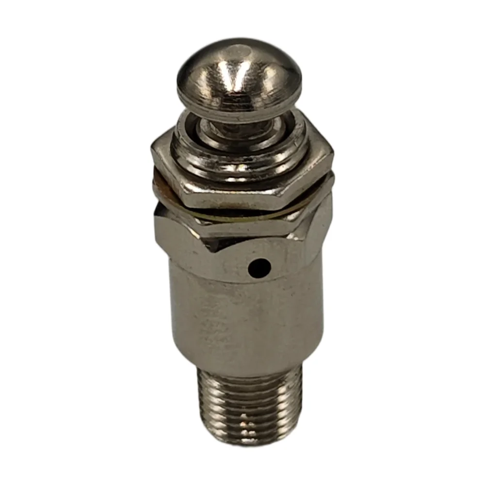 TAC-3P Air Pneumatic Mechanical Exhaust Valve 2 Position 3 Way with M5 Female And 1/8' Male Thread Button Switch Valves for Pneu