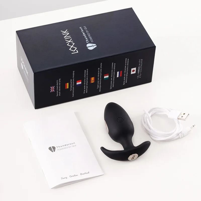QIUI App Remote Anal Plug Electric Shock Vibrating Butt Plug Sexy Adult Penetration Anal Vibrator Sexy Gadgets But Pluk Sex Toys