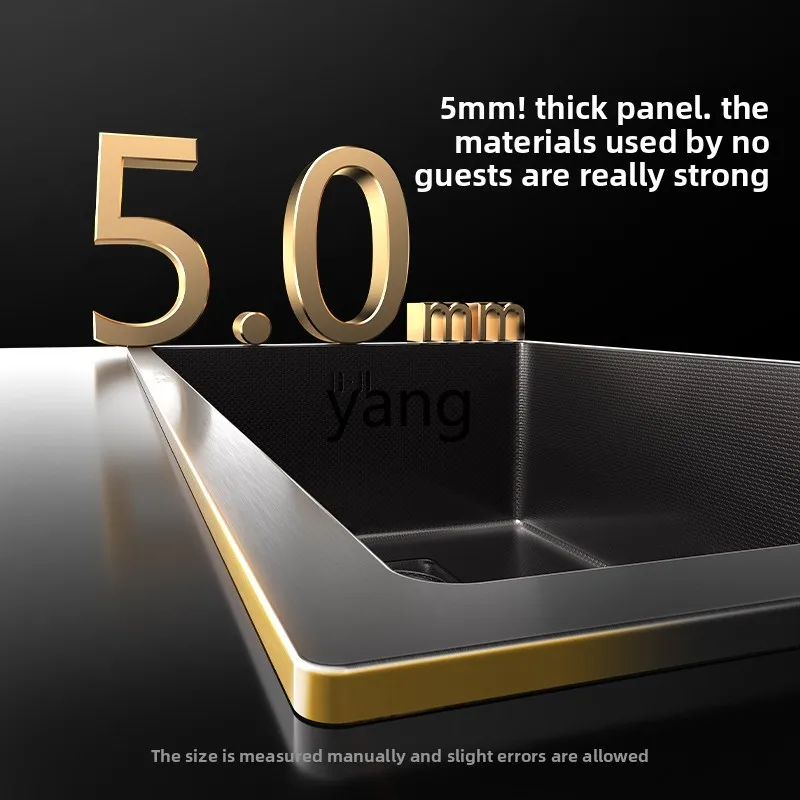 LH  5mm thickened sink large single tank household stainless steel vegetable basin