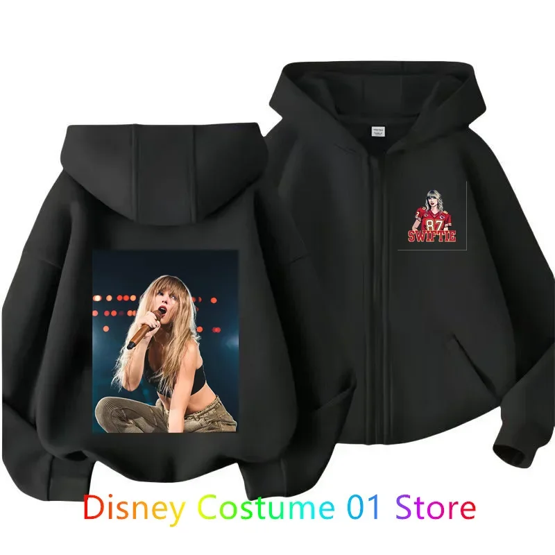 Children zipper Hoodie Sets 2Pcs Taylor The Eras Tour Hoodies Midnight Album Swift Print Sweatshirt Fleece Top Gift Kids Clothes