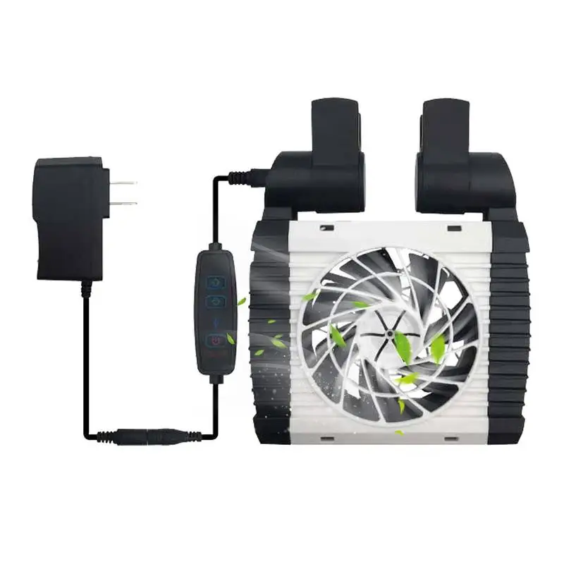 Aquarium Fish Tank Cooling Fan 6-Level Speed Adjustable Aquarium Chiller Strong Wind Aquarium Cooler Chiller For Fish Tank