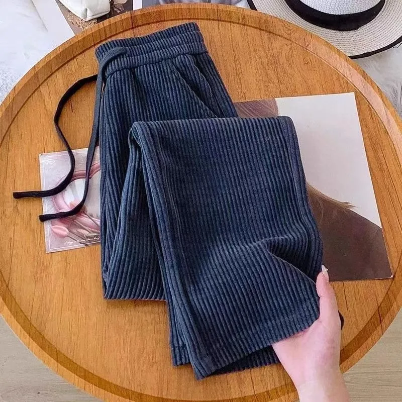 سروال قصير كوري هارلان سروال نسائي لخريف وشتاء 2025 جديد عالي الخصر فضفاض أنيق غير رسمي مناسب لجميع المباريات سروال نسائي #3