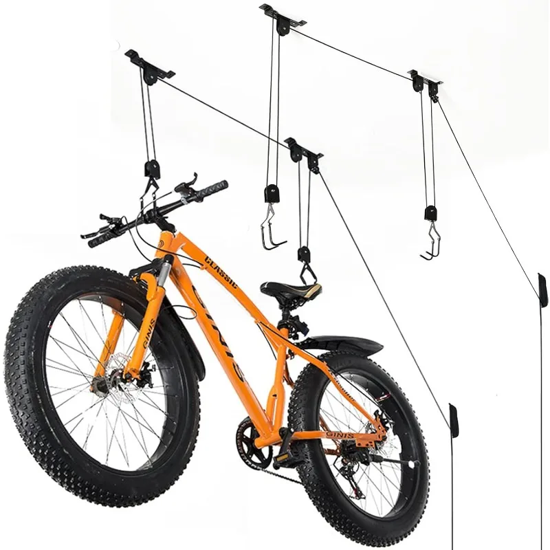 Bike Ceiling Mount Lift Hoist Hanger Storage Rack for Garage Indoor 2 pack