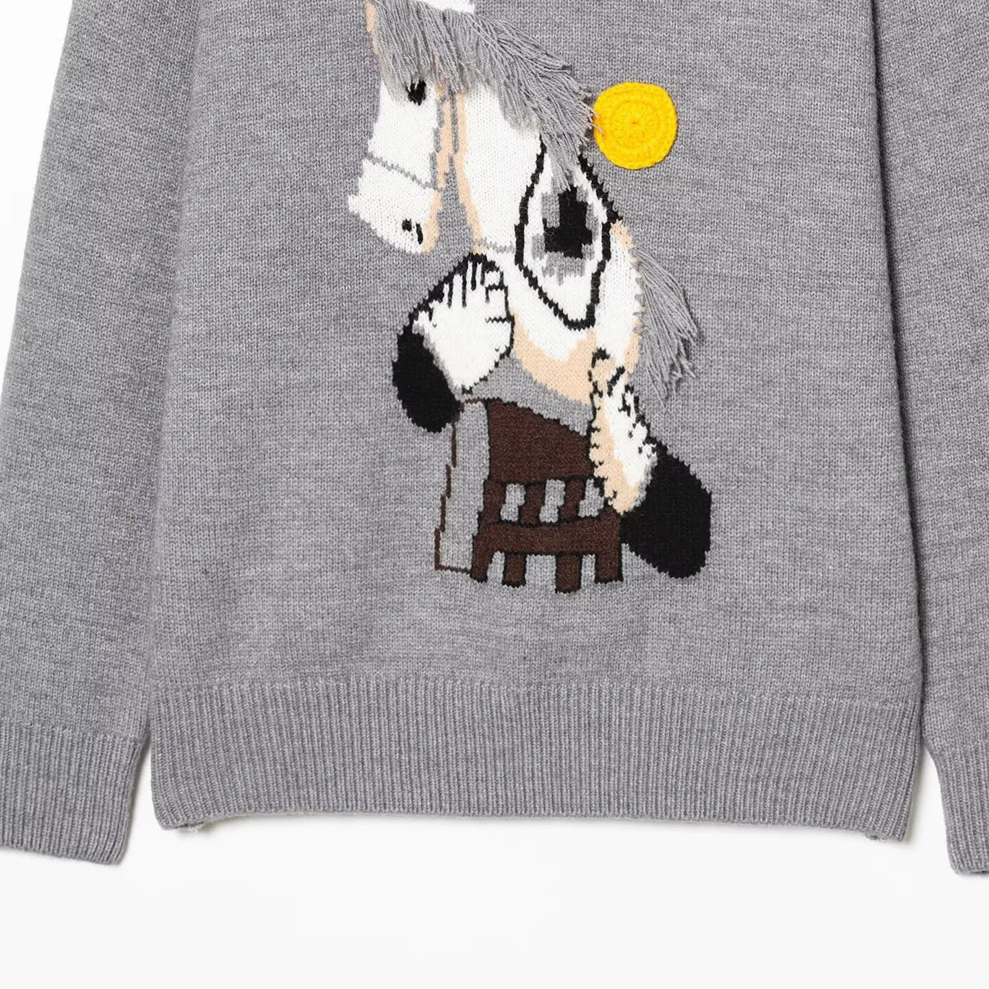 2025 Invierno nuevo Sle suéter de punto para mujer bordado pesado pequeña ropa de año cruzado bata de Año Nuevo ajuste suelto Lon...