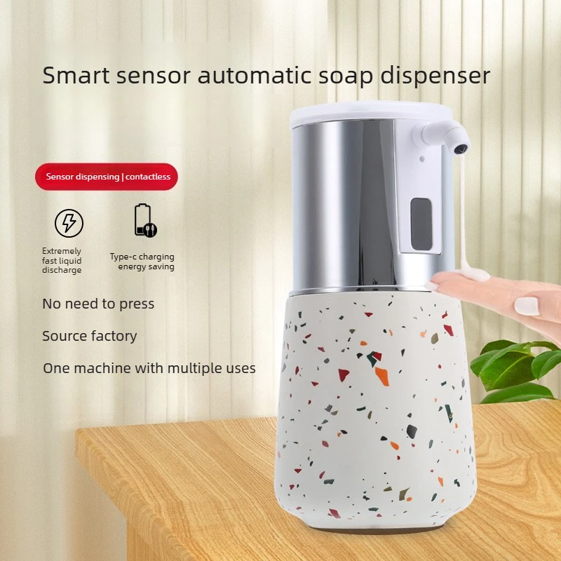

Automatic Soap Dispenser, Hand Sanitizer, Detergent, Household Smart Soap Dispenser, Ceramic Silver