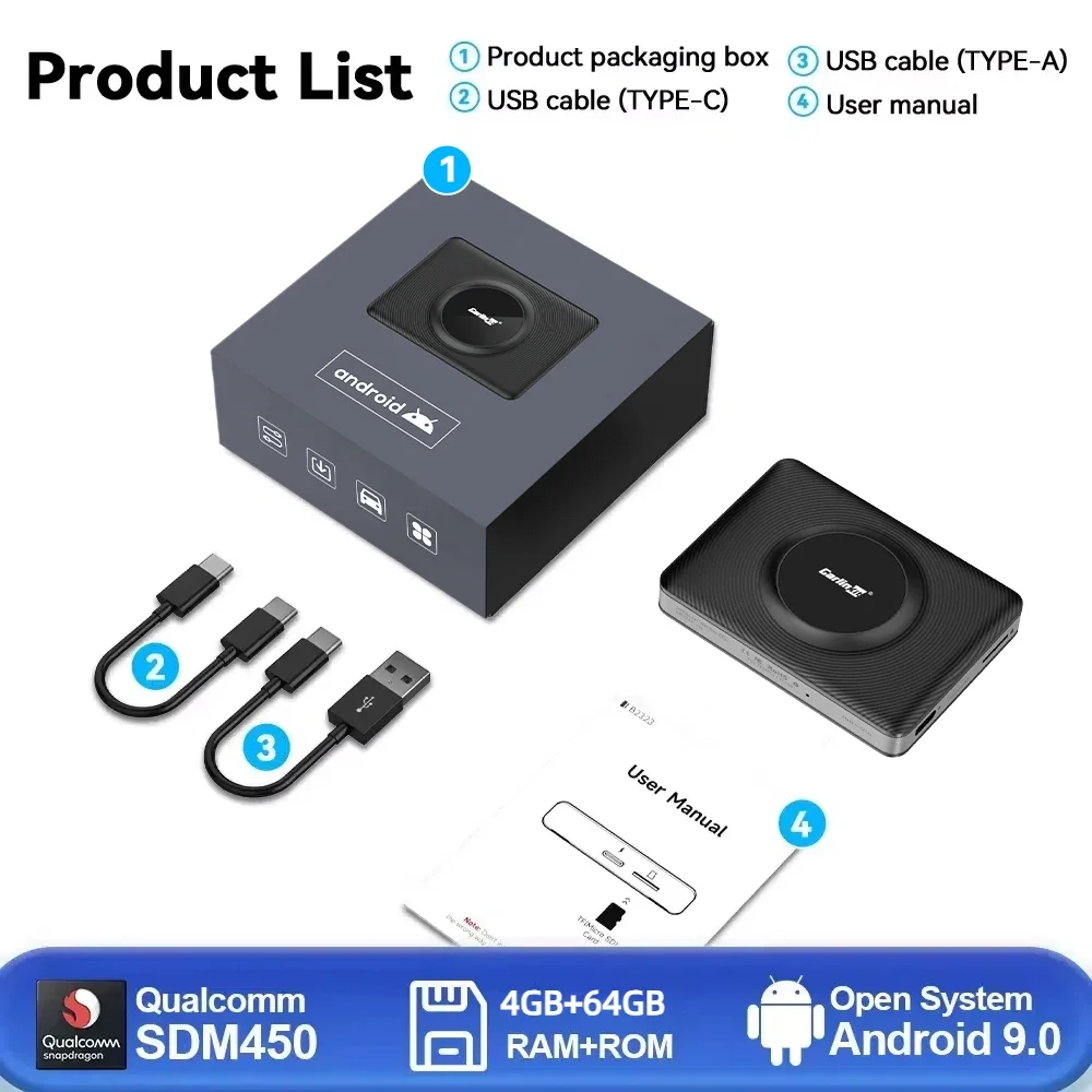 CarlinKit 3-in-1 Basic Pro Android TV Box CarPlay Ai Box