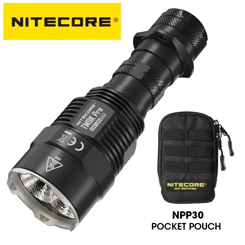 New NITECORE Rechargeable Tactical LED Flashlight 3 x UHi 40 LED 9900Lumens, Spotlight+Floodlight for Campinf Cave Exploration