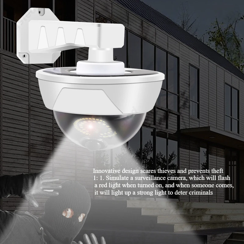 Creative New LED Solar Simulation Monitoring Household Wall Lamp Human Body Sensing Outdoor Courtyard Lighting Fixture