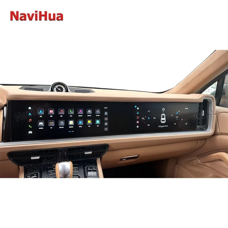 12.3“Touch Screen For Porsche Cayenne 18-23 Interior Upgrade To 2024 Latest Model Android GPS Navigation Carplay Radio Car Radio