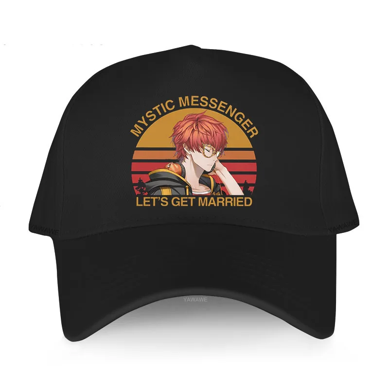 Classic Vintage Mystic Messenger Men Pure Cotton hats 707 Saeyoung Choi Otome Game Fans fashion caps luxury brand baseball cap