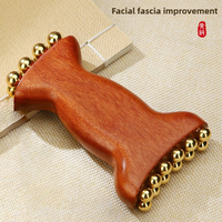 Radiant Skin Savior Lymphatic Detox Face Massager Fades Wrinkles Firms Jawline and Eyes Natural Copper Wood Beauty Tool