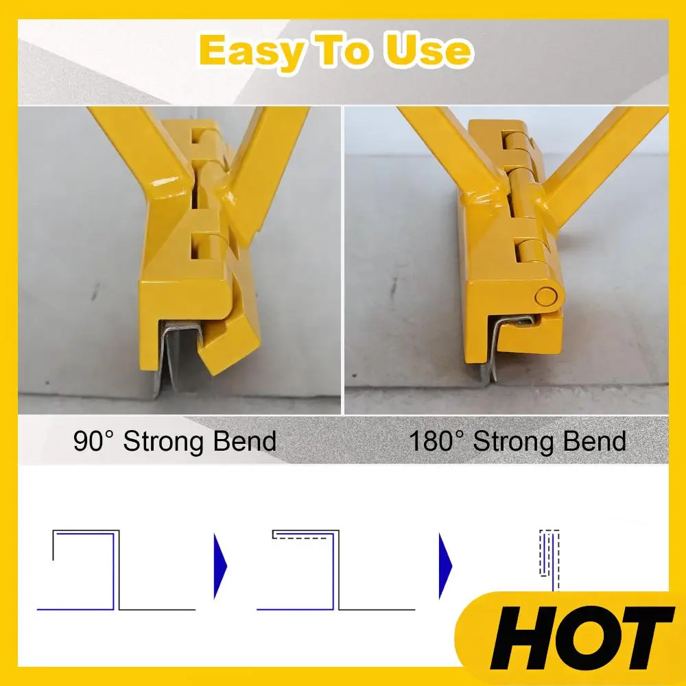 

Ручной фальцезакаточный станок 2-в-1 для кровли с фальцевым швом 90° ° &180 ° Механический замок двойного сложения с шириной захвата 6 дюймов, разработанный для кровельщиков