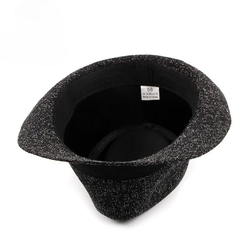 Spring Summer Men\'s Hats Fedoras Top Jazz Hat Bucket Bowler Chapeau Fedora Hat Women Black Wedding Hat Caps