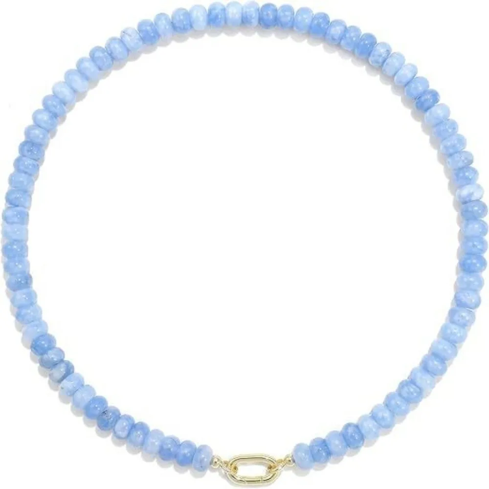 Unique Beaded Beaded Gemstone Layered Elegant Clavicle Chain Handcrafted Colored Natural Stone Bead Summer Beach