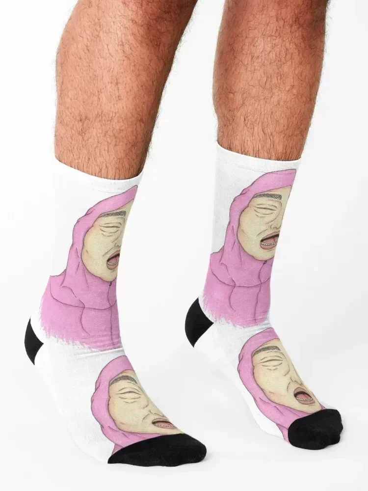 Pink Guy Socks japanese fashion Sports Rugby New year's Socks For Women Men's