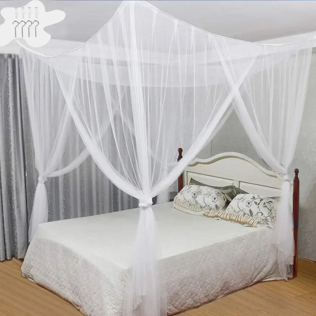 Elegant Palace Netting Prevent Insect Net Bed Canopy Curtain Mesh Mosquito Outdoor Square White Canopy Net bed curtain