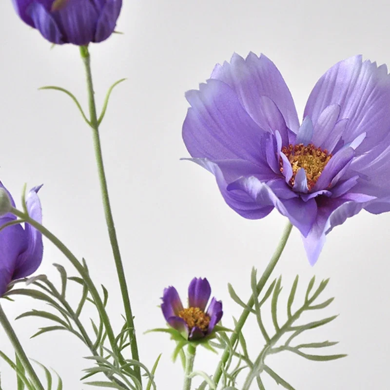 78CM Kunstbloem Pluche Koningin Kosmos Zijden Bloem Eenvoudige Woondecoratie Boeket Enkele Grote Gesang Bloem