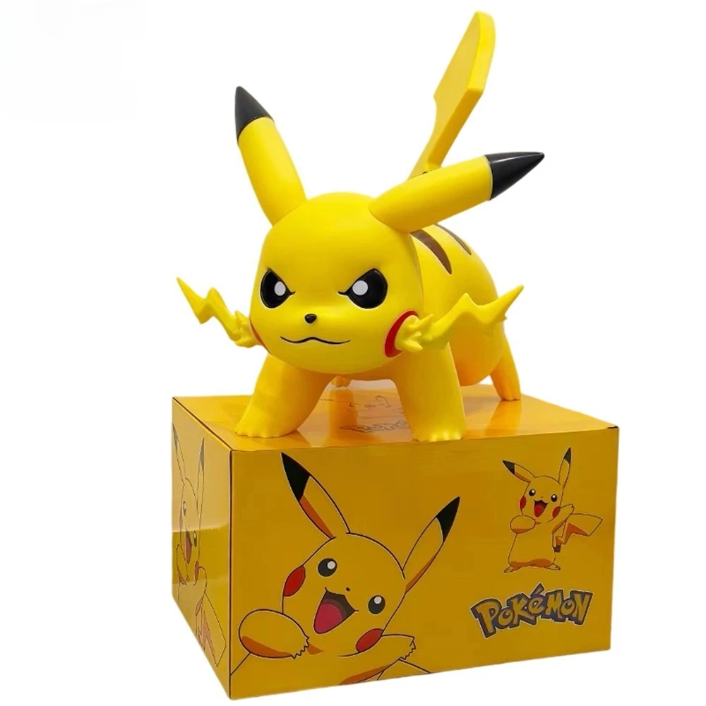 

New Pokemon 1:1 Big Size Pikachu Anime Figure Pocket Monster Cartoon Action Figurines Model Statue Dolls Toys Decor Gifts