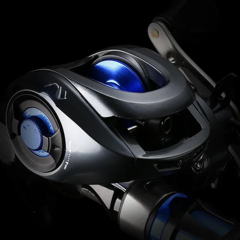 Hot sales 8.0:1 High Ratio 4+1 BB Magnetic Braking 8kg Drag Long Casting Power Honor Grey Blue Baitcasting Fishing Reel