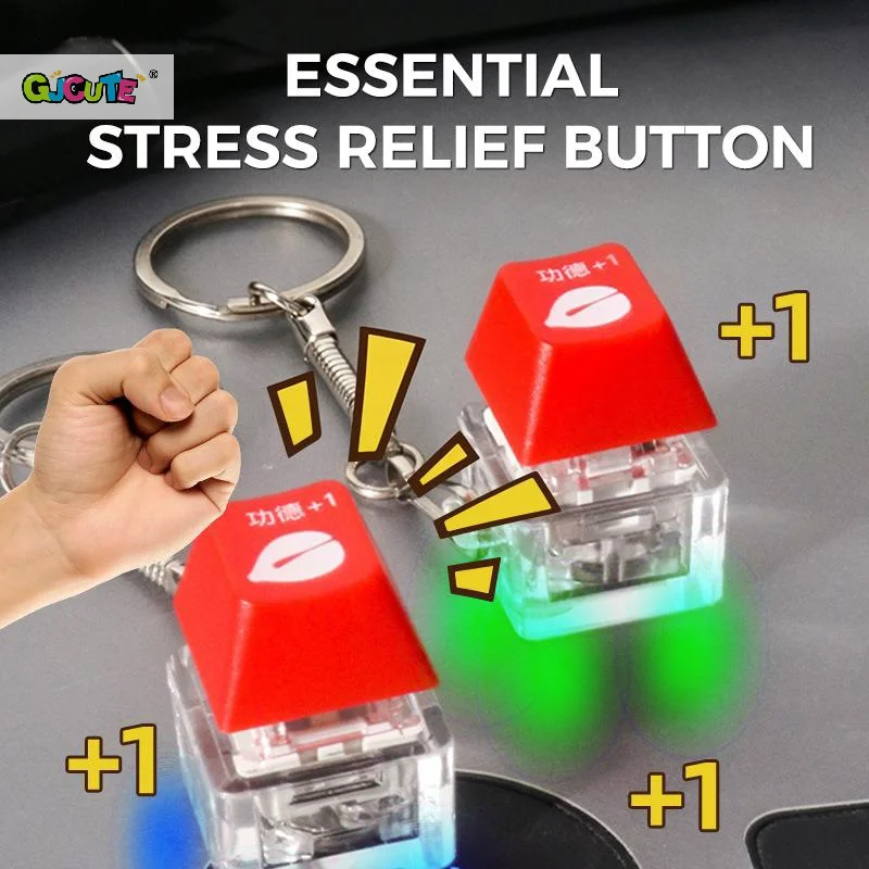 Mechanical Keyboard RGB Keychain Colorful Tester Fingertip Leisure And Entertainment Keychain For Men,Office Stress Relief Toy