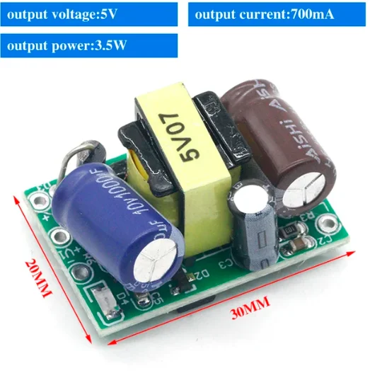 AC-DC 3.3V/5V/12V Precision Buck Converter AC 220v to 5v DC step down Transformer power supply module 1A 12W