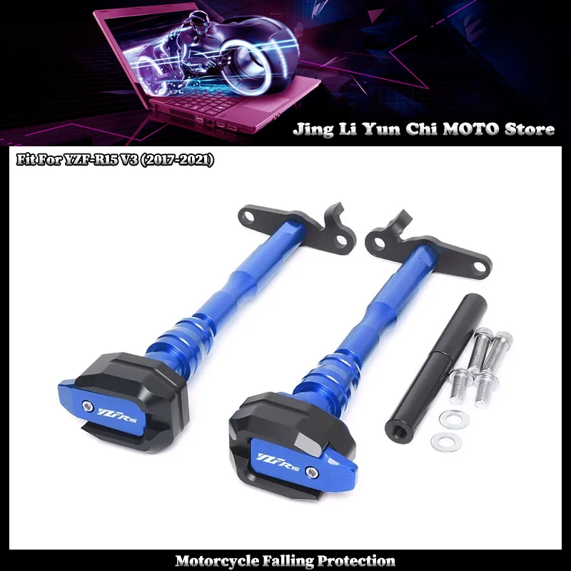 

Fit For YAMAHA YZF-R15 YZF-V3 YZF R15 V3 2017-2021 Motorcycle Falling Protection Frame Slider Fairing Guard Crash Pad Protector