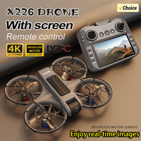 New X226 Drone 4K Profession HD Wide Angle Camera WiFi FPV RC Dron Height Keep Helicopter Large Screen Foldable Quadcopter Toys