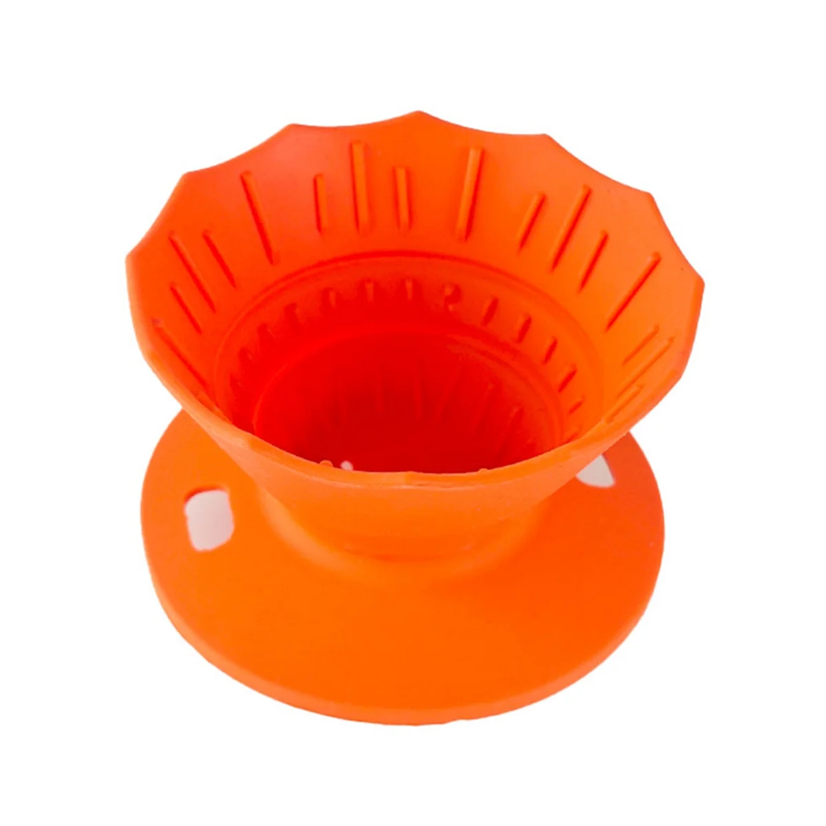 Pour over Coffee Dripper Filter Silicone Camping Coffee Filter for Travel Camping Office Home Coffee Accessories Orange