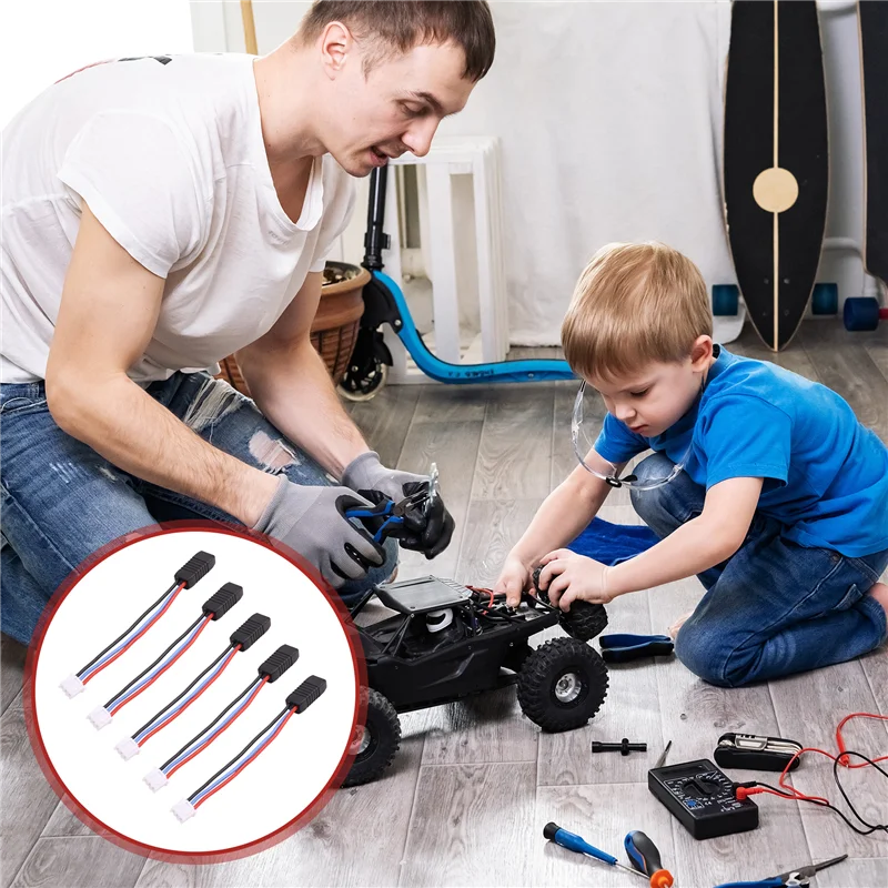 A13E-5Pcs Trx-4M Conversion Wire For Trx-4M Battery General Market Chargers And Other Models Battery