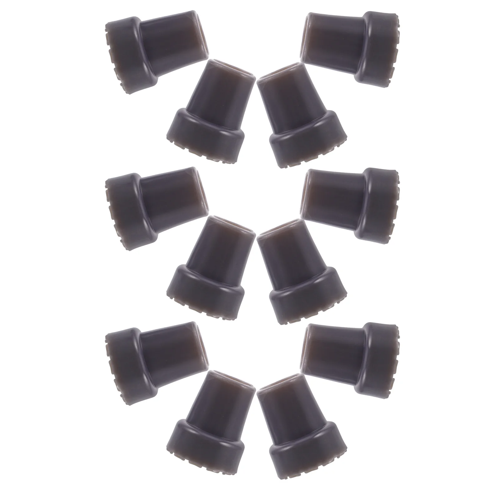 

12pcs Rubber Cane Tips 22Mm Heavy Duty Non-Slip Replacement Ends For Walking Sticks Crutches Canes Seniors Safety Base Caps