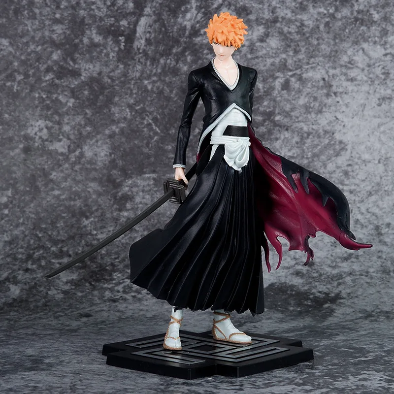 20.5cm Height Bleach Anime Figure Kurosaki Ichigo Combat Posture First Generation Liberation Form Model