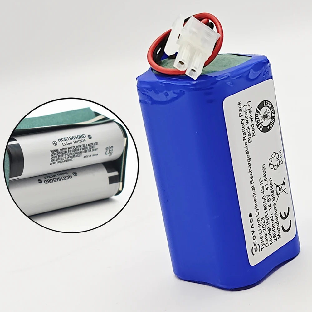 Batteria al litio originale 14.8V 2800mah per ILIFE A4 A4s V7 A6 V7s Plus Robot Aspirapolvere INR18650 M26-4S1P batteria