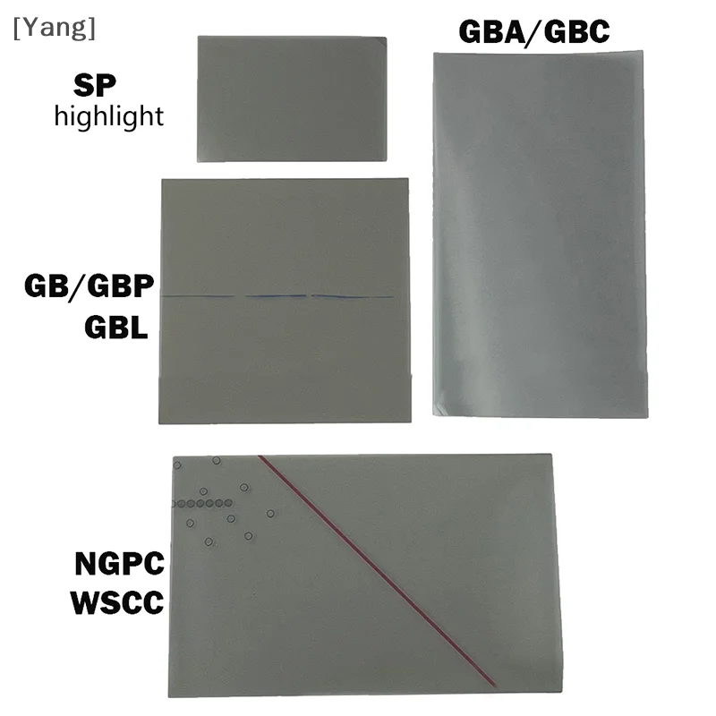 2Pcs Polarized Filter Film Sheet For Gamboy Advance GBA SP GB DMG GBP GBA GBC NGP WSC Backlit Screen Modify Polarizing Part