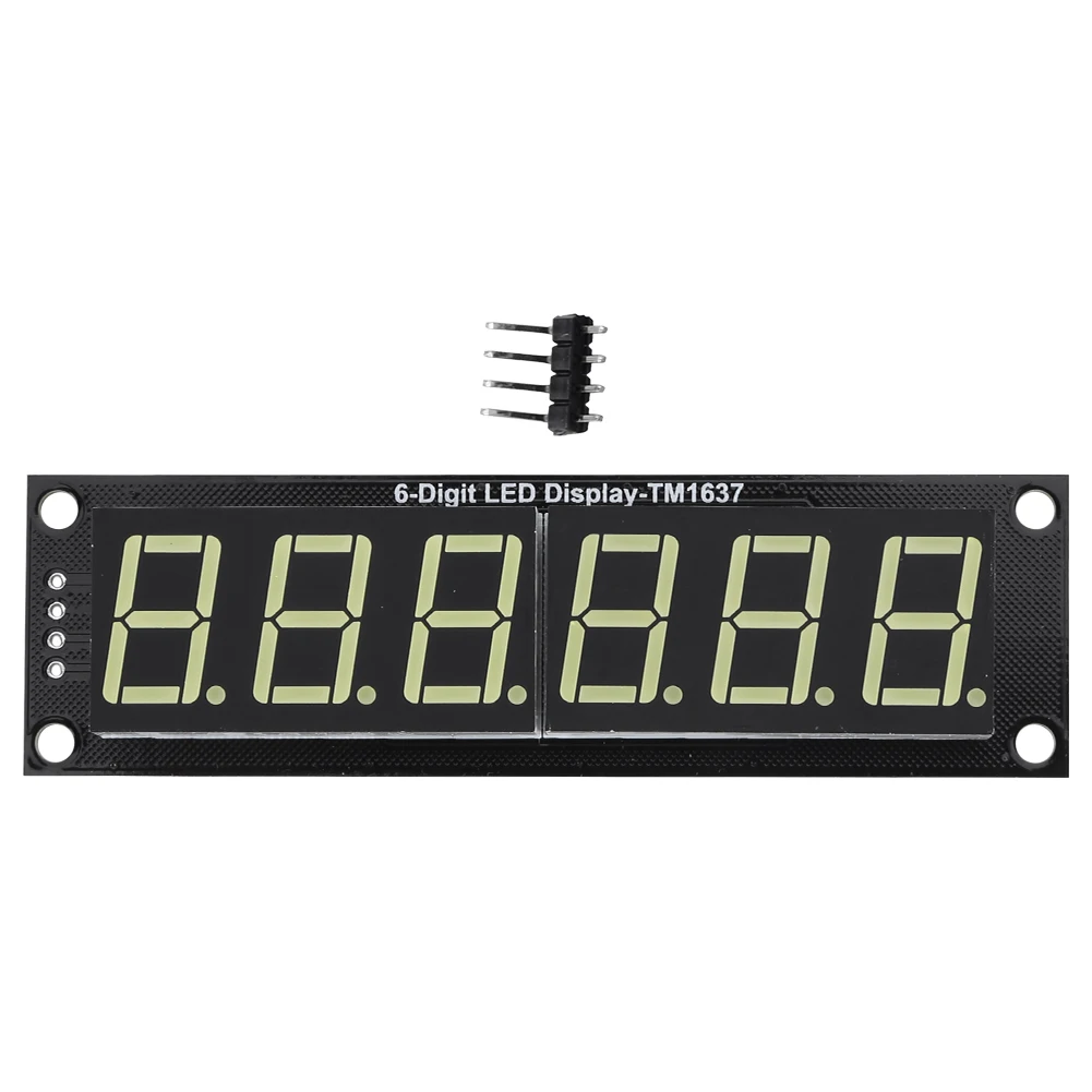 0.56 Inch Digital LED Indicator Tube TM1637 LED Display Tube Clock Module 6-Digit 7-segment for Arduino