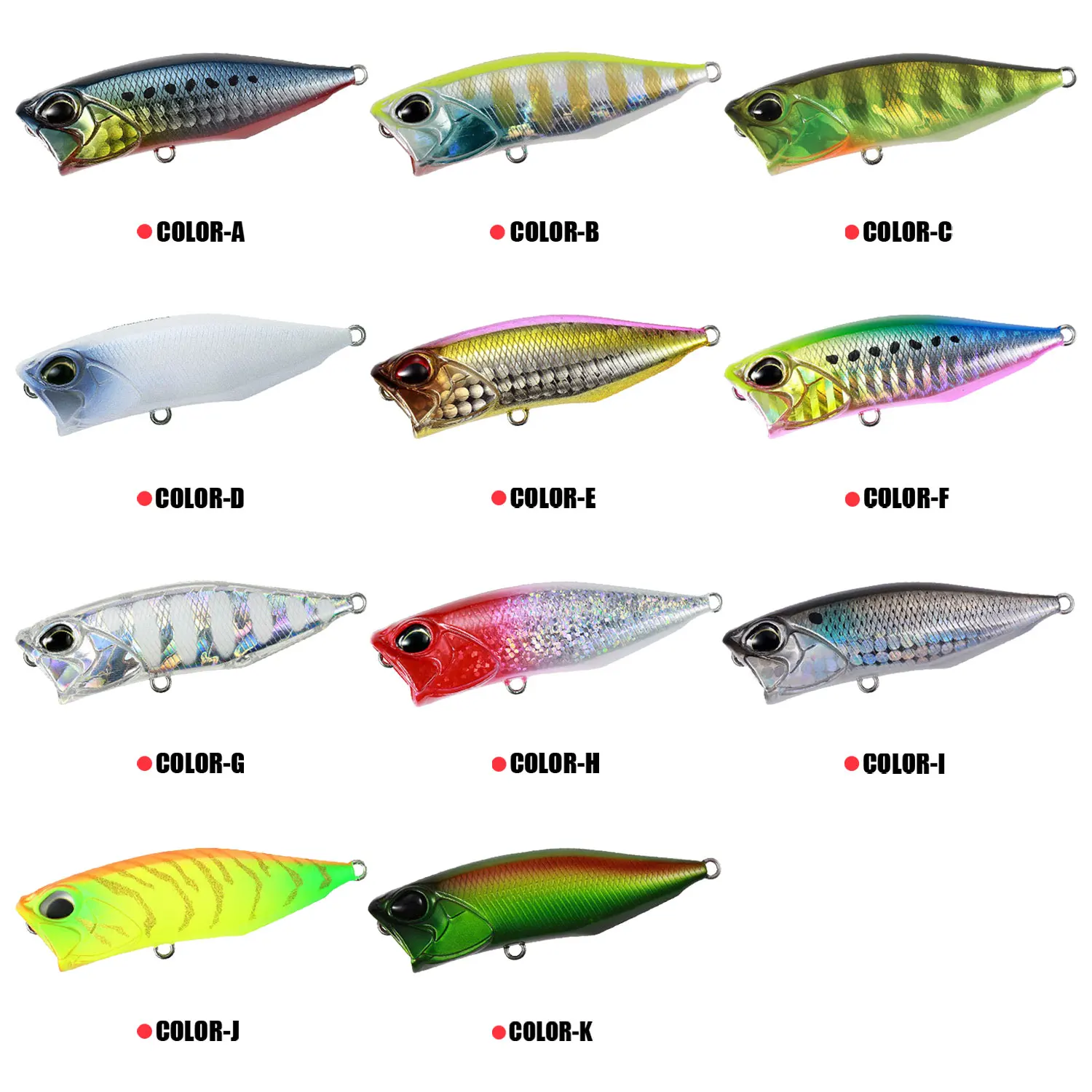 Señuelo Popper flotante 64mm – Cebo duro topwater para black bass - imagen 3