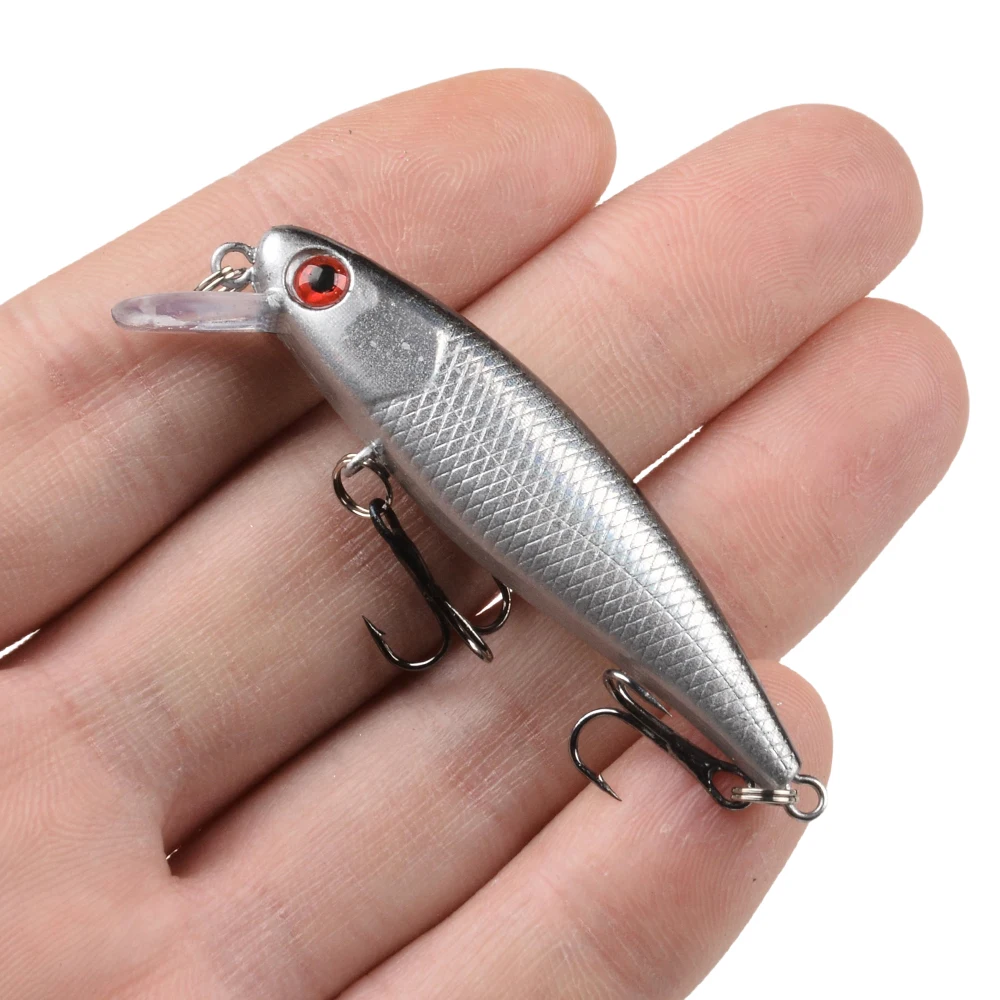 1pc Minnow Fishing Lures Wobblers 6.5cm 4g Quality Crankbaits Artificial Plastics Hard Baits Pesca Swimming Bait Tackle