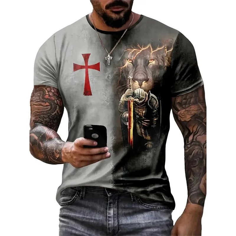 

2025 Vintage T Shirts for Men 3D Print American Tee Top Short Sleeve Oversized Hip Hop O-Neck Cotton T Shirts Men Clothing