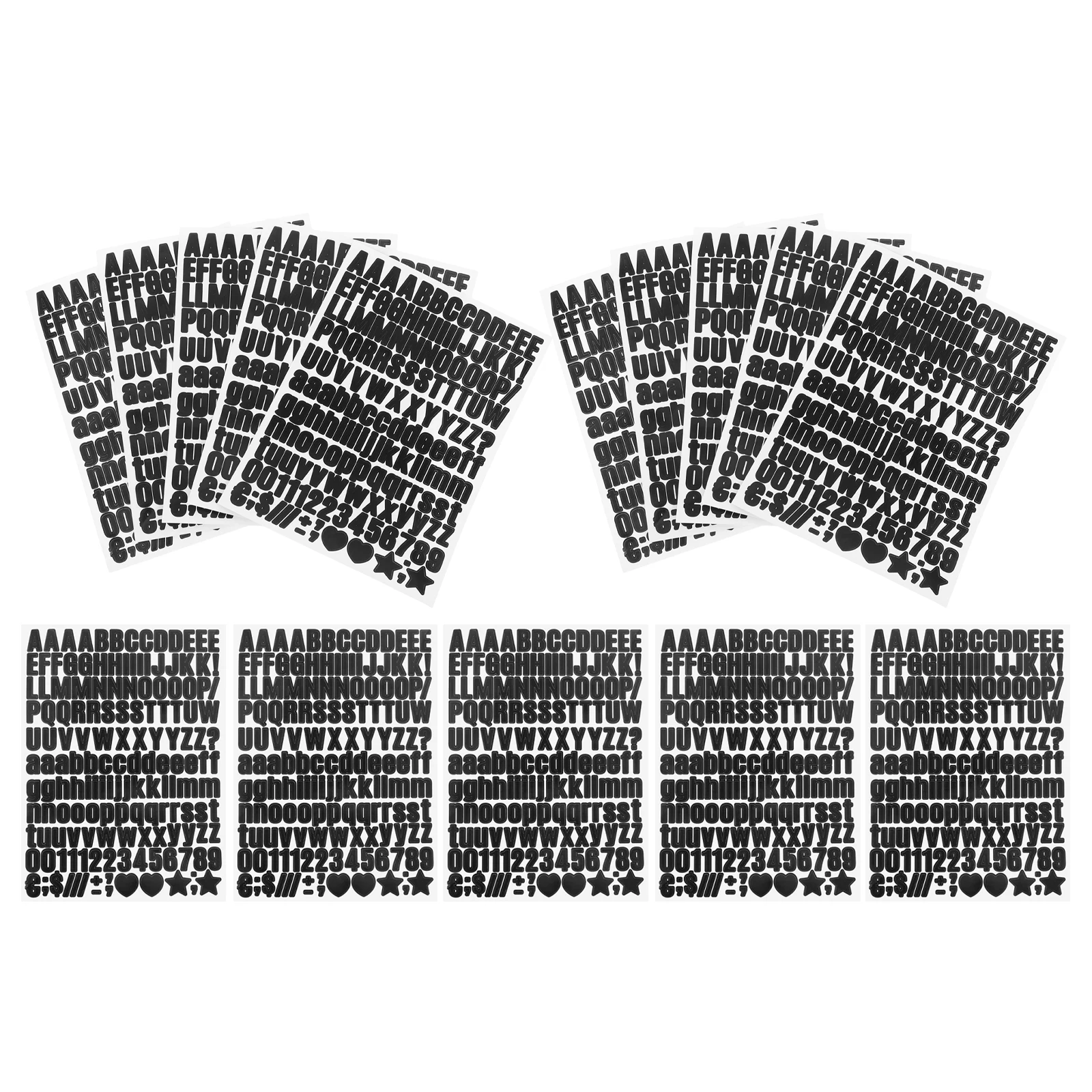 

Waterproof Letter Sticker Decal Letters Number Stickers Alphabet Black Magazine Adhesive Small Size Decorative Symbol