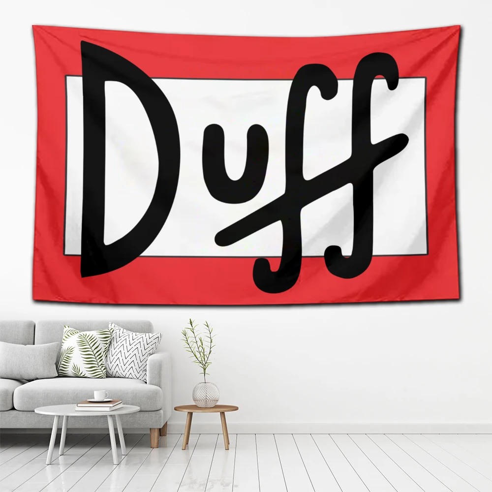 

2024 Duffs Beer Tapestry Decoration Flag Living Room Wall Hanging Bedroom Wall Carpets tapestries