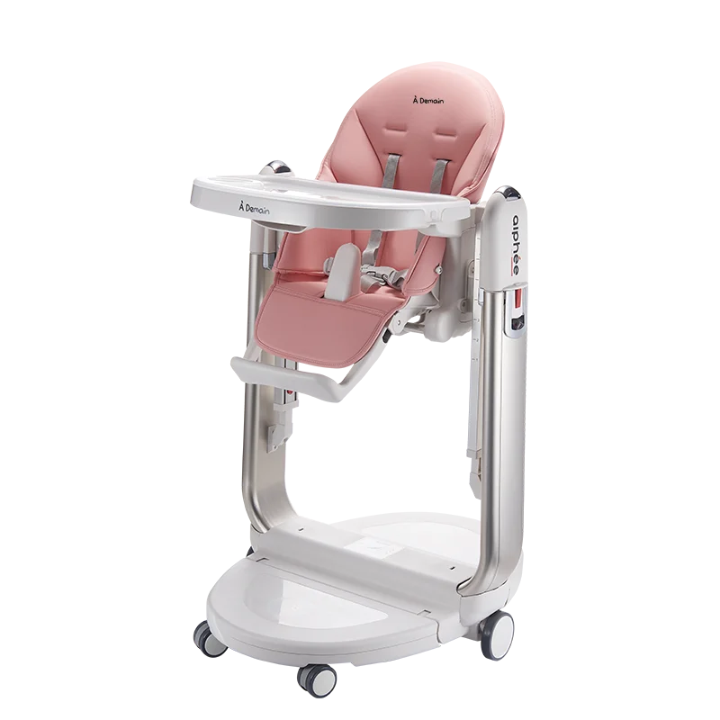 Chaise haute pliable pour bébé avec roues, 3 en 1, alimentation, luxe, vente en gros